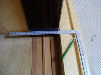 瀬戸市　リフォーム　押入れ敷居　くせ取り